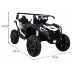 Elektrická bugina ATV STRONG Racing 4x4 Buggy Biela